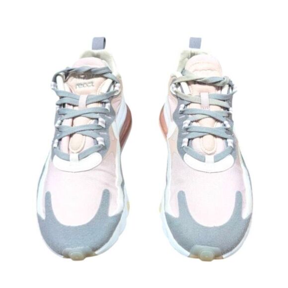 NIKE Air Max 270 React 'Plum Chalk' Running Shoes Size 8 - Picture 4 of 12